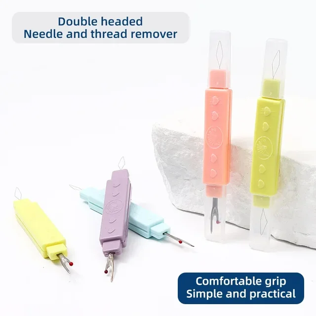 2 in 1 Needle Threader Seam Ripper Threading Seam Remover Seam Ripper Tool  Needle Threader Tool for Sewing Knitting Quilting 3
