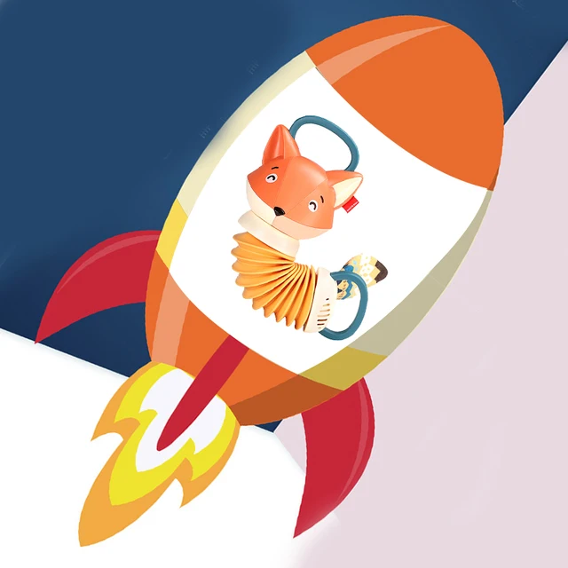 Mini Cartoon Fox Accordion Baby Music Toy Kids Instrument Educational for Children Gifts To Appease The Toy 5