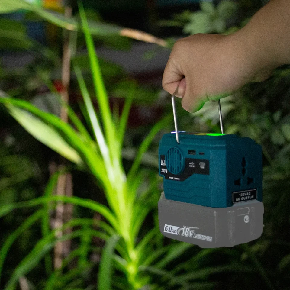 マキタ-リチウムイオンバッテリー用正弦波電源アダプター,USB TYPE-C