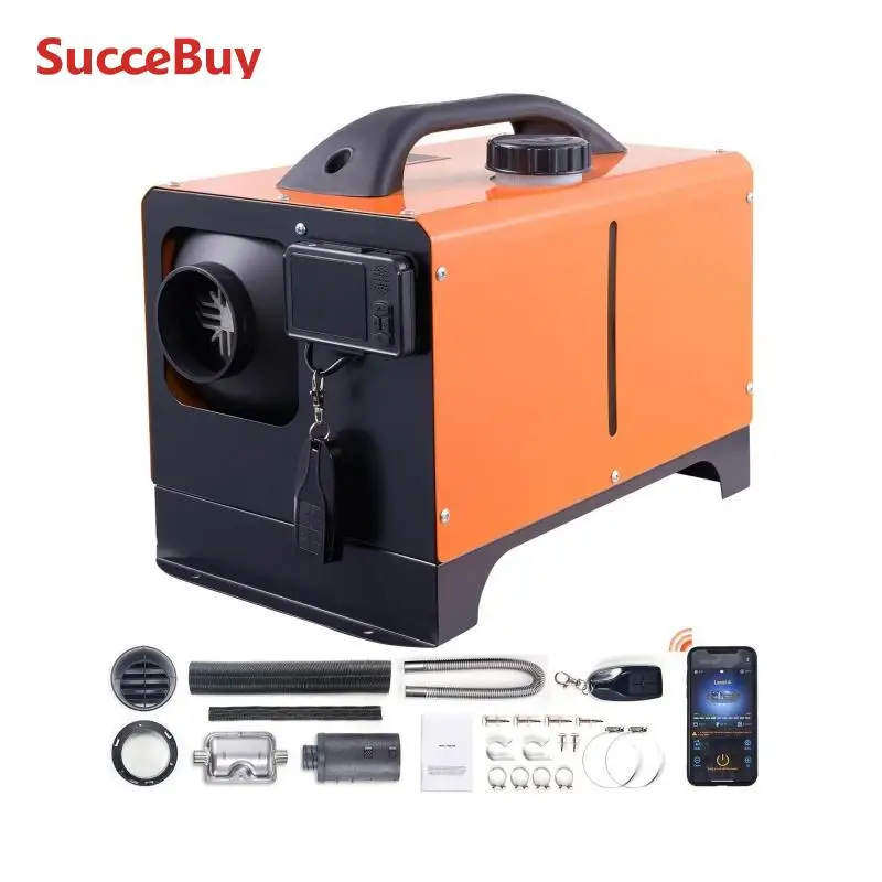 5/8KW Diesel Air Heater 12V All in One Car Heater with Silencer Remote Control For Car Truck Boat RV Parking