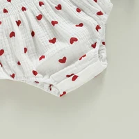 Barboteuse à imprimé floral et bande de sauna pour nouveau-né, vêtements à manches longues à volants pour bébé fille, combinaison de batterie 6
