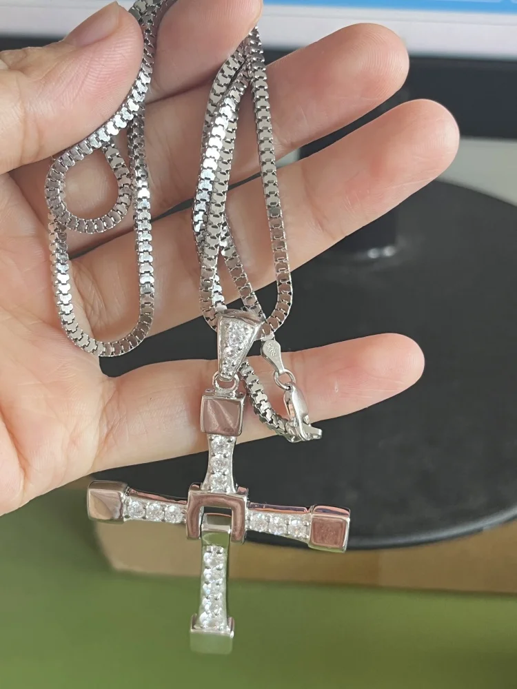 Hot Movie The Fast and Furious Men Cross Pendant Necklace Dominic