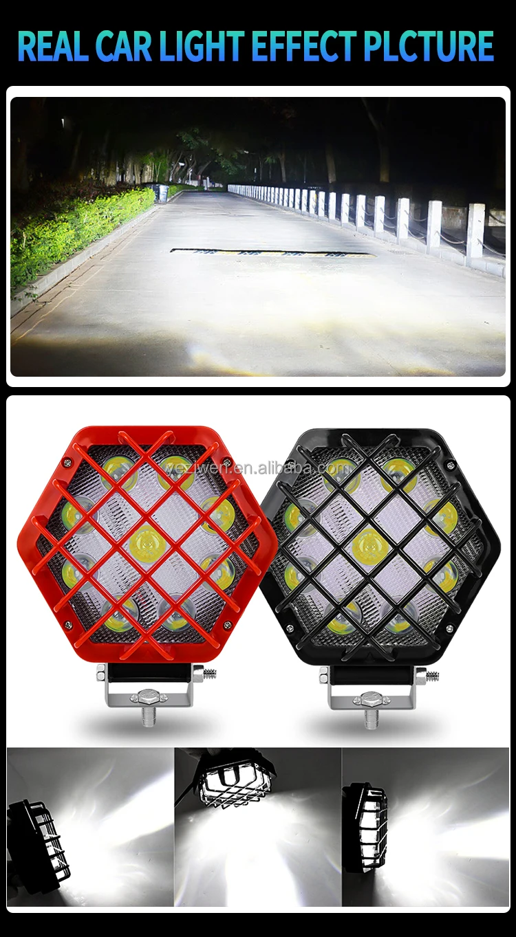 Auto Work Light 150W Led Light Round Square LED Offroad LED Bar 5.5 Inch Spot Fl