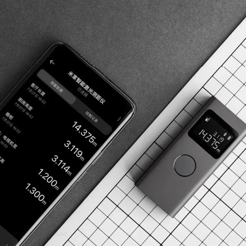 Xiaomi Mijia Smart Laser Range Finder Tape Measure Work with Mi Home APP Indoor Rangefinder Distance Meter Digital Device Tools laser rangefinder,distance meter,laser tape measure