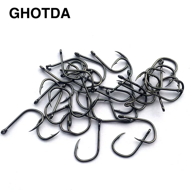 500Pcs/Set Mixed Size #3~12 High Carbon Steel Carp Fishing Hooks