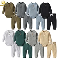 Baby Kleidung Set Rippen Strick