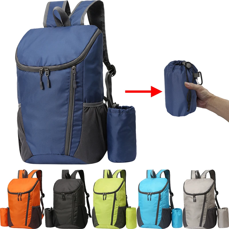 Nacniquez Le Sac À Dos Pliant De La Lumière De Flux | Unisexe | Bleu