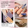 Nail Extension Fibers Gel Set Quick Nail Repair Constructed Adhesive Nail Care, Nail Fiber Rubber Base Gel Lasting Manicure Tool 5