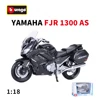 Bburago 1:18 Yamaha FJR 1300 AS Static Die Cast Vehicles Collectible Motorcycle Model Toys 1
