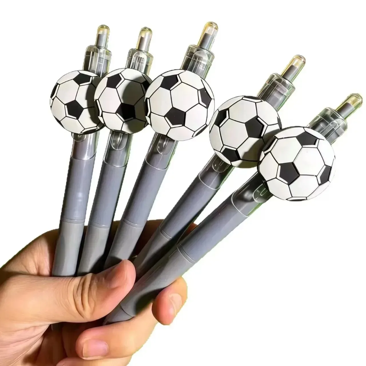5 개/가방 파티 선물 귀여운 축구 볼펜 다용도 축구 모양 잉크 펜 내구성 크리 에이 티브 쓰기 펜 학생