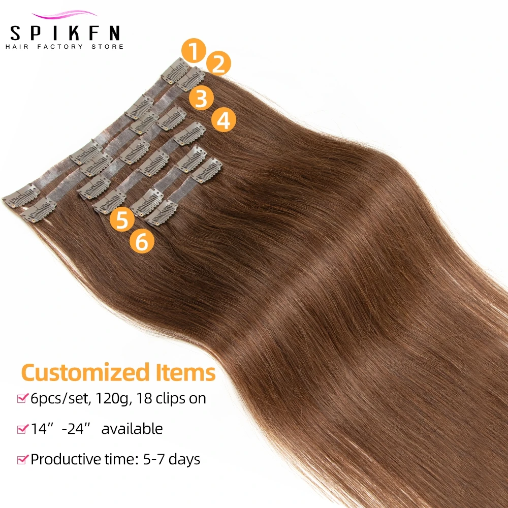 Human Hair Extensions Clip In 14