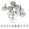 1-100 Stainless Steel Round Number Labels Hollow Out Number Plates Key Label Tags Chain Labels for Suitcase Identifiers Hanging 1