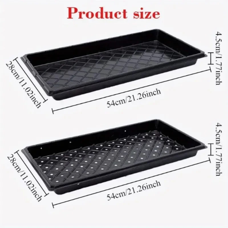 PP Plant Germination Tray Growing Plate Plants Starter For Gardening Starting Seeding Tray For Growing Microgreens Wheat 8Pcs seed starter tray seedling tray