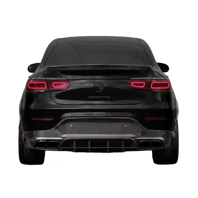 

High Quality Carbon Fiber Rear Diffuser For Mercedes Benz C253 GLC Coupe Diffuser 2018-2022 To TOPCAR style