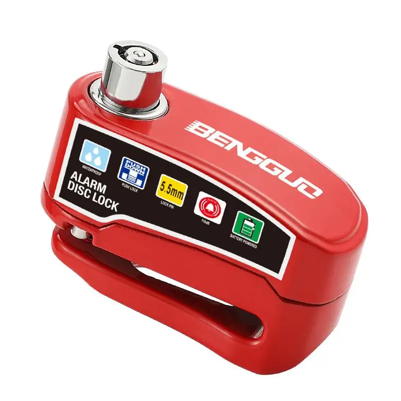 Motorcycle and Bicycle Anti-Theft Disc Lock with Alarm