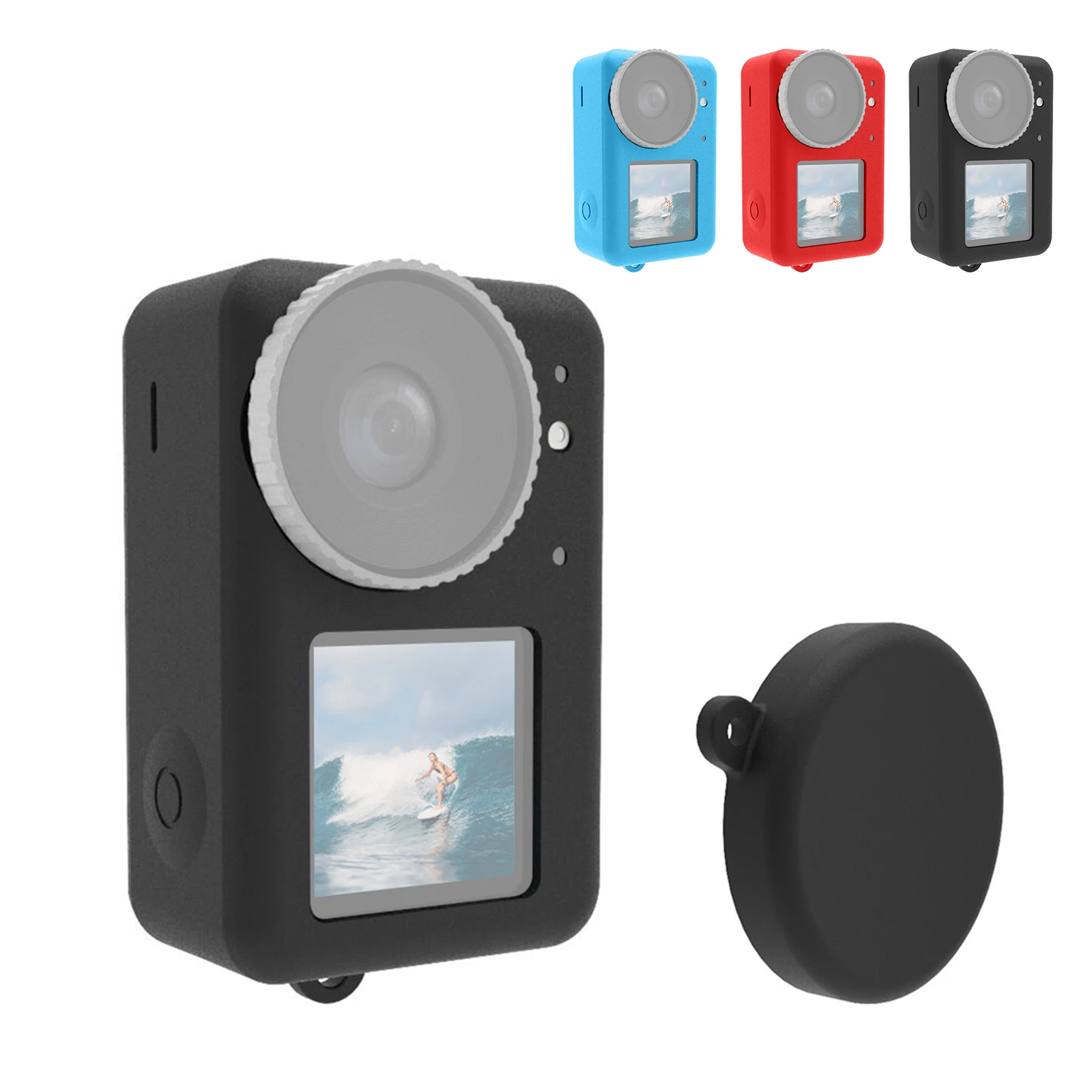 Custodia In Silicone Rosa Per DJI Osmo Pocket 3 - Morbida, Antiurto Con Protezione Schermo