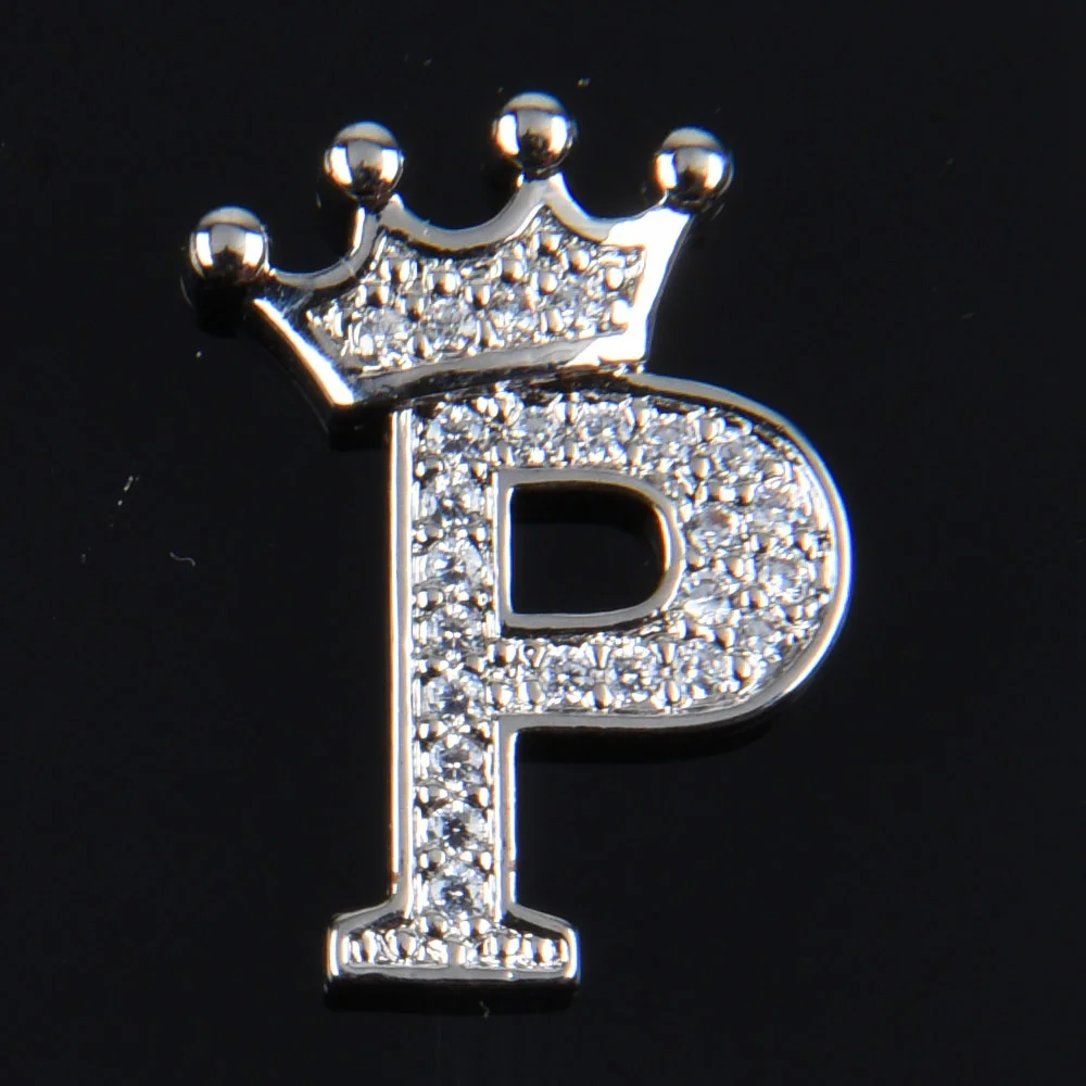 Hot Sale Metal Croc Shoe Charms Crown Letter Bling Rhinestone Shoes Decorations High Quality Butterfly Wristband Accessories