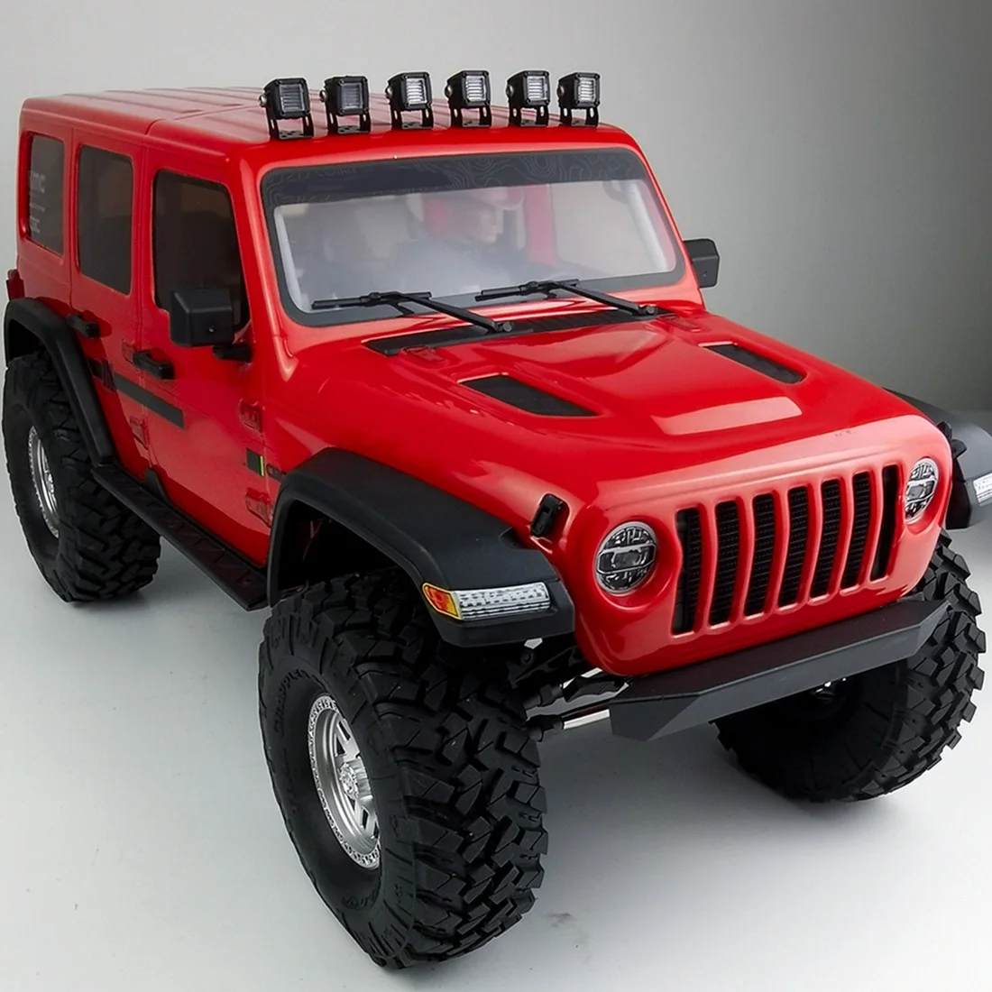 개조 헤드라이트 스포트라이트, 자동차 상단 조명, 범퍼 조명, AXIAL SCX10 JEEP TRAXXAS TRX4 TRX6 1/10 RC 크롤러 자동차, A