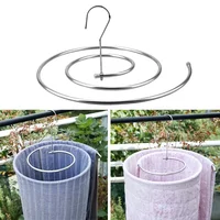 1Pc Round Spiral Quilt Sheets Hanger Stainless Steel Rotating Drying Rack Save Space Blanket Hanger Outdoor Home Balcony Hanger 2