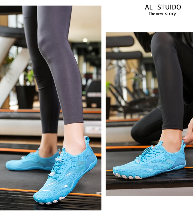 Large Size Unisex Outdoor Aqua Shoes Couples Vacation Seaside Barefoot Swim Shoes Beach Game Shoes Indoor Fitness Yoga Shoes