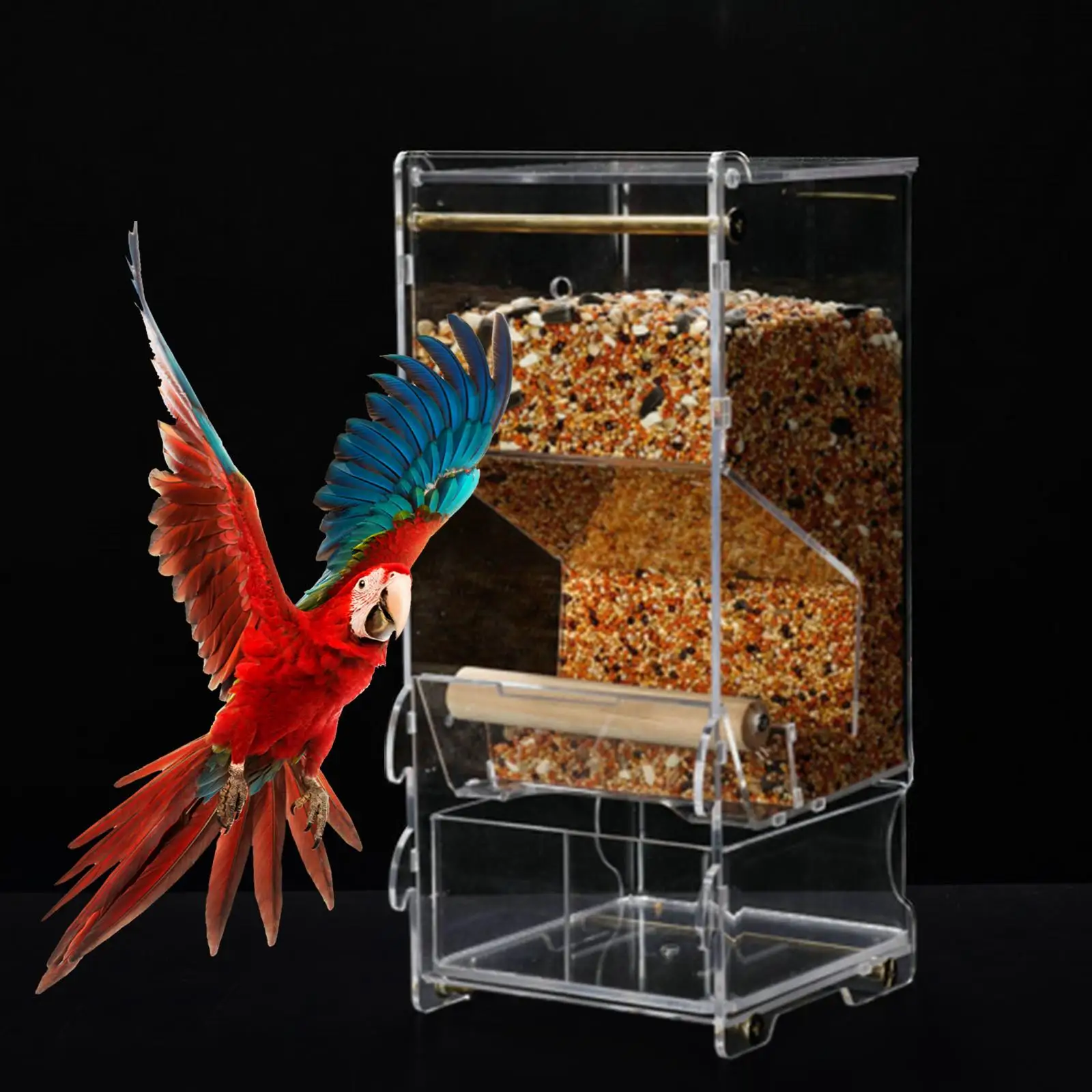 

Bird Cage Feeder Cage Accessories Food Dish Pet Feeder for Budgie Canaries