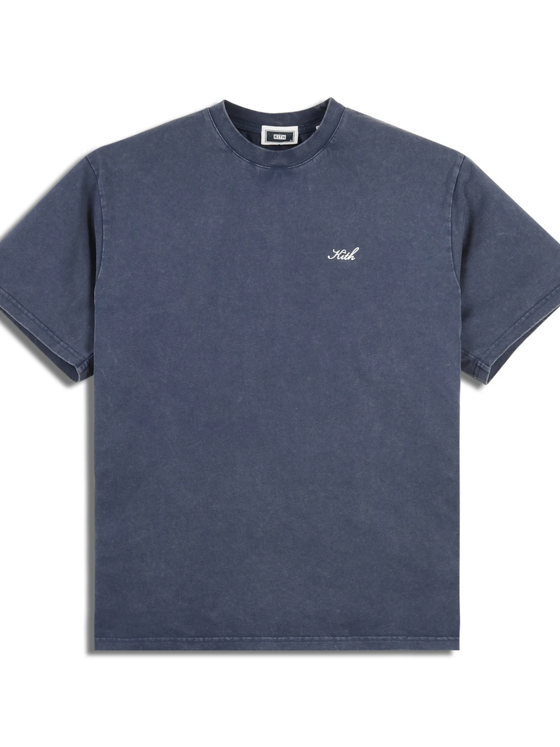 Retro Waed KITH Small Logo T-irt Loose ex ort Sve Cotton Tee Letter Print Vintage Sle Casual Summer Top