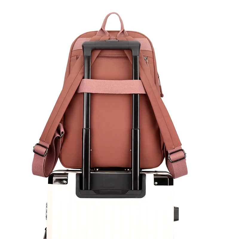 Fashion backpack, women's, large capacity, with multiple compartments, suitable for leisure, work, travel, work