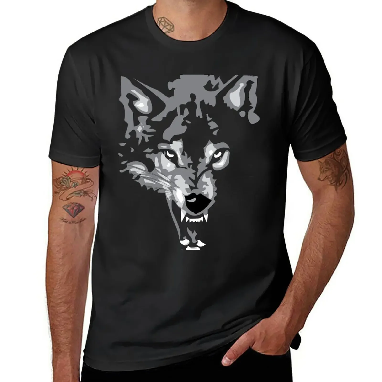 

Мужская Винтажная Футболка Shadow Wolf