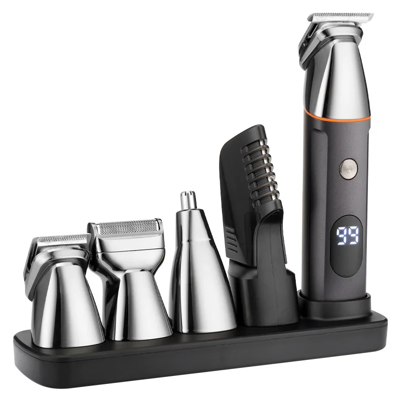 WAIKIL New Multi functional Home Barber Quick Change Blade Trimmer USB Portable Charging Cordless Beard Trimmer 6