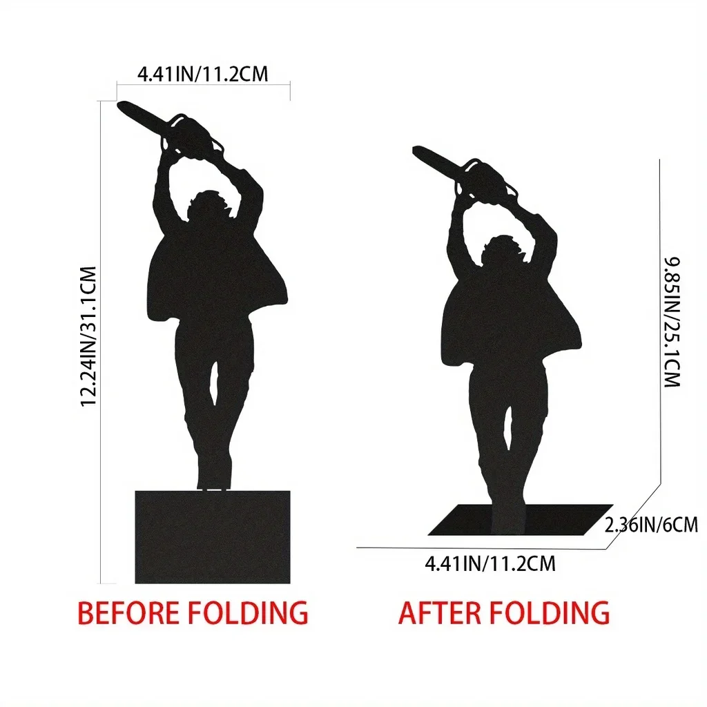 

Hello Young Halloween Desktop Home Decoration Ornaments Halloween Table Top Shadow Figures Metal Desktop Ornament Home Restauran