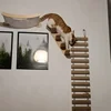 Cat Climbing Shelves Wall Mounted Kitty Nest & Perch Scratching Rope For Cat Claws Cat Scraper Furniture Cat Tree 2