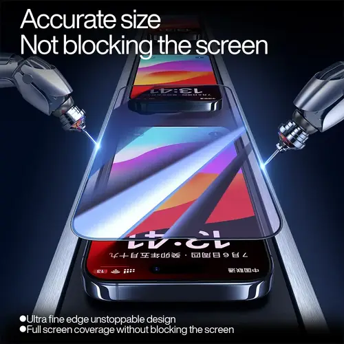 SmartDevil Full Cover Tempered Glass for iPhone 17 17Pro Max 16ProMax 16Pro Screen Protector for iPhone 15Pro HD Anti-blue Light - Image 4