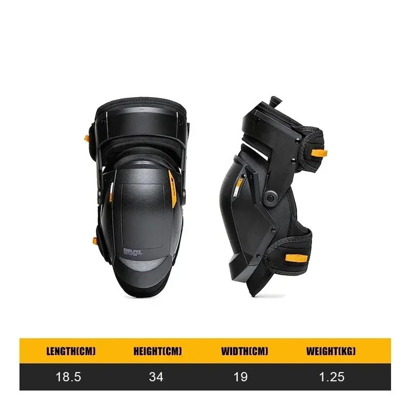 TOUGHBUILT TBL-KP-G3 Monochrome Anti slip Silicone Knee Protector for Motorcycle Silicone Kneeling Protection 2