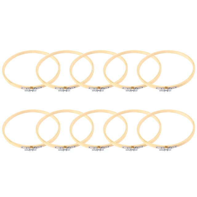 14 Pieces 6 Inch Embroidery Hoops Bulk Cross Stitch Hoop Ring With 12  Pieces 4 Inch Embroidery Hoops Bulk Bamboo Circle - AliExpress