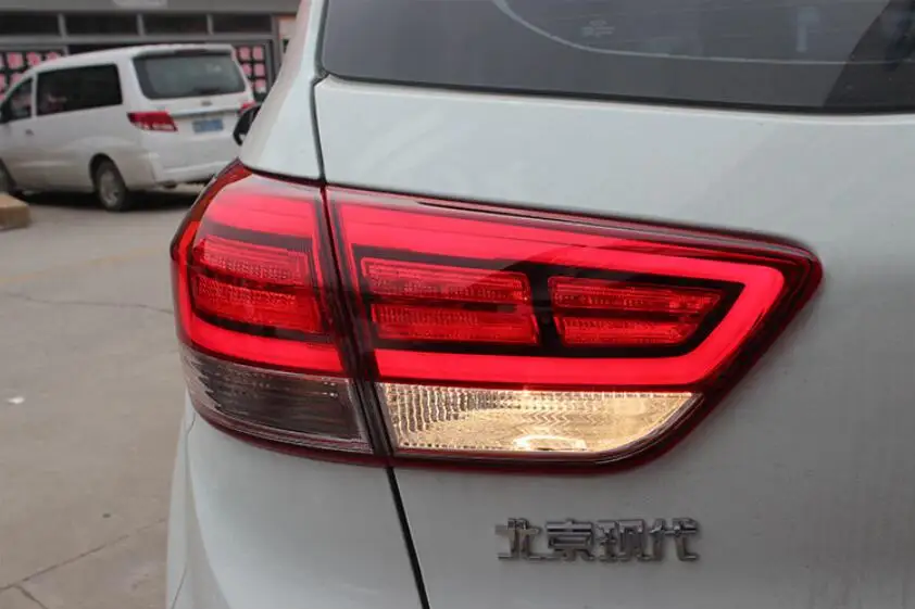 

Задние фары для автомобиля, задсветильник фары Creta IX25, бампер, фары 2014, 2015, 2016 года, 1 комплект, 4 шт. светодиода IX 25, задние фары, задние фары