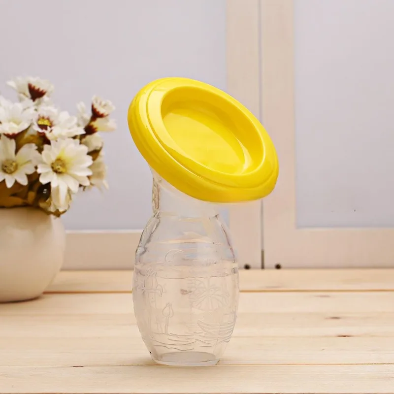 1pcs Baby Feeding Manual Breast Pump Partner Breast Collector Automatic Correction Milk Silicone Pumps PP BPA Free