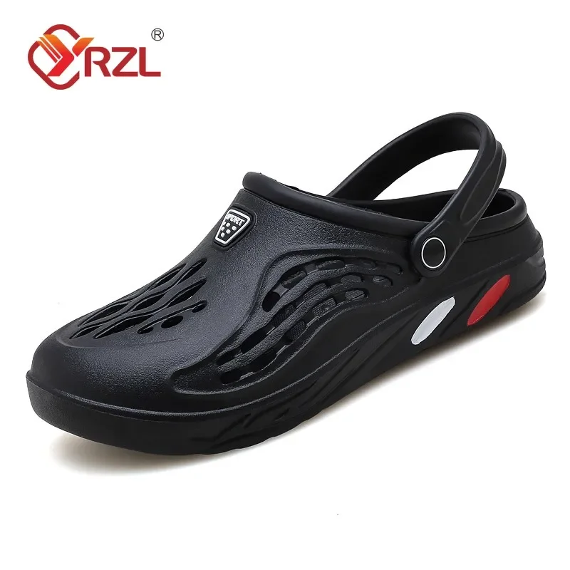 Mens Slippers YRZL Unisex Soft Non-slip Wear-resistant Casual Sandals Comfortable Slip on Beach Shoes Outdoor