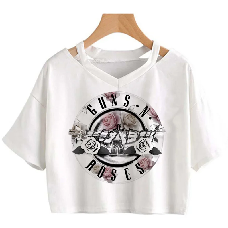 guns n roses tshirt t shirt women streetwear couple clothes harajuku kawaii tshirt streetwear