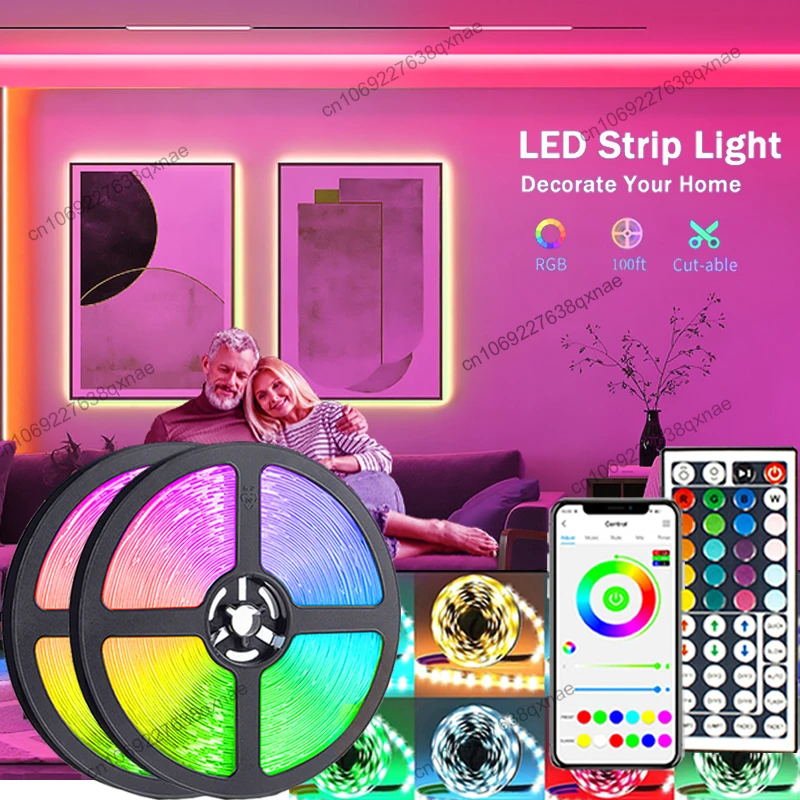 Led Strip Lights Bluetooth App Music Sync Color Changing RGB ...