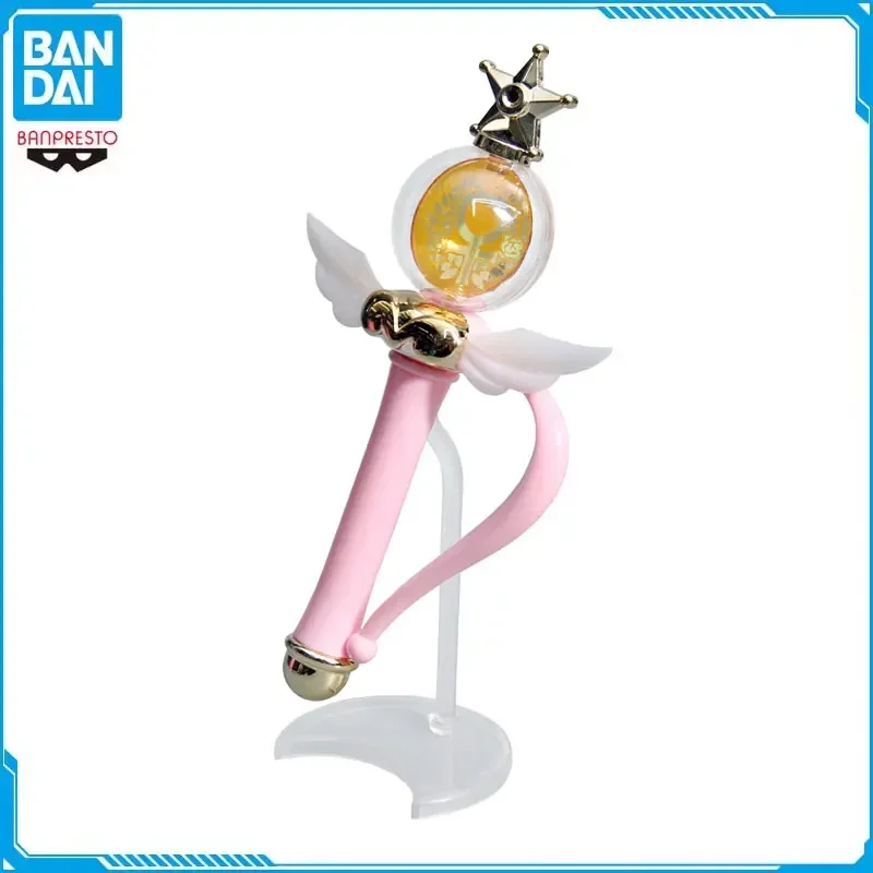 

Bandai Original Anime Sailor Moon Star Moon Magic Stick Deformer Action Figure Collectible Model Ornaments Kids Birthday Gift