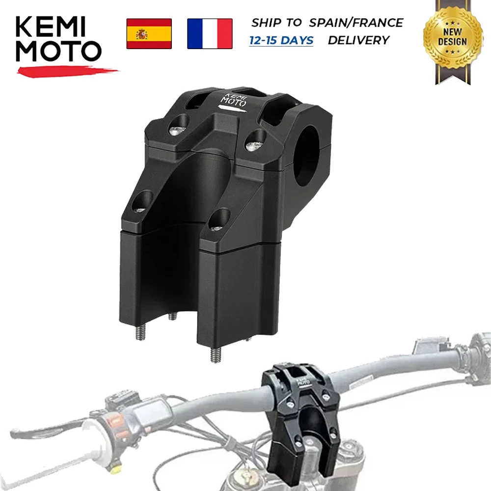 Direct Mount Riser Stem 31.8mm - 4 Inch Handlebar Riser For Surron, Talaria, E-Ride Pro & Downhill Forks