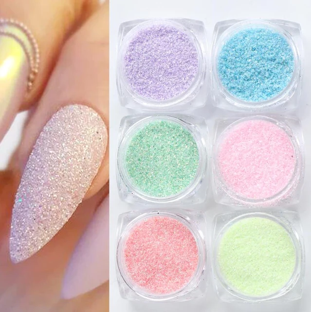 Glitter Nail Art Acrylic Nails Powder Mixed Polish Chunky Sequins  Iridescent Flakes Ultra-Thin Paillette Sparkles Tips For Festival Arts Face  Eyes Bod