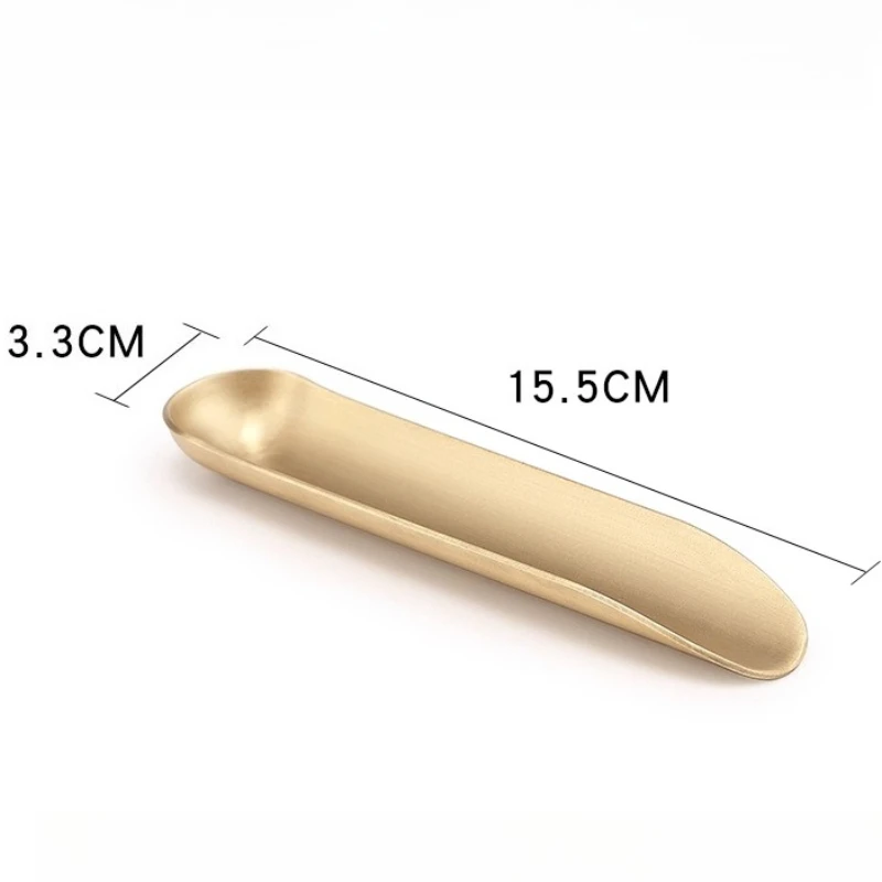 Pure brass integrated tea, tea shovel, teaspoon, tea appreciation device, waking tea dispenser, teaspoon, tea set accessories