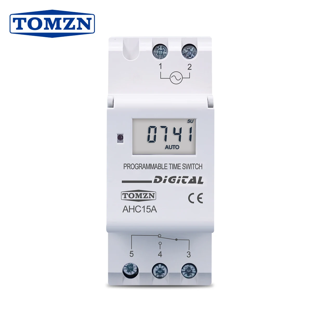 Tomzn Trilho Din Semanal Dias Programável Digital Interruptor de Tempo Temporizador Controle ac 220v 230v 12v 24v 48v 16a