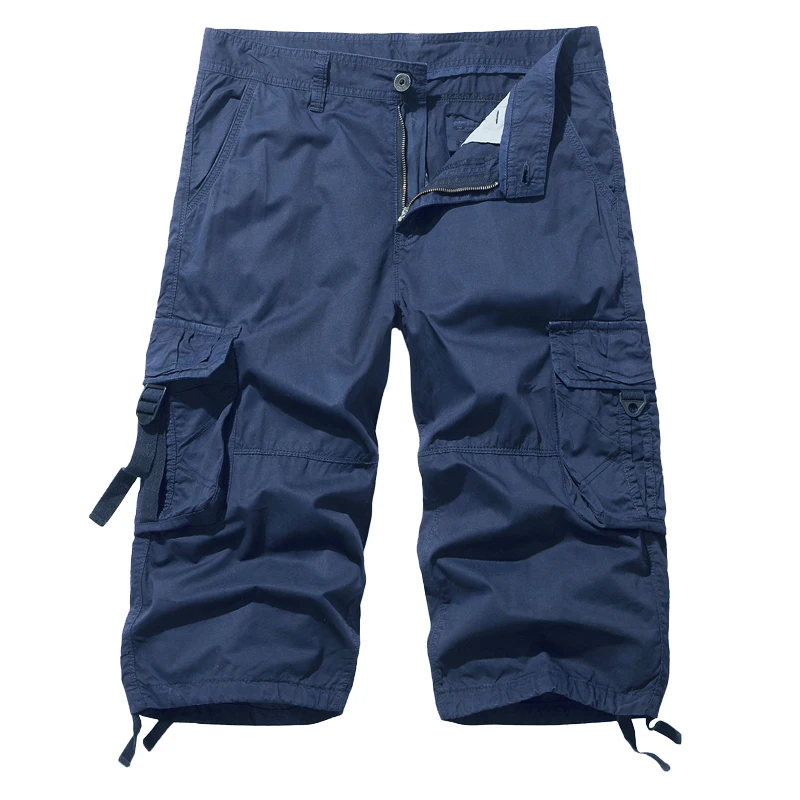 thumbnail image 1 of Pantalones cortos cargo multibolsillos de talla europea para hombre, talla 40, 1 of 5