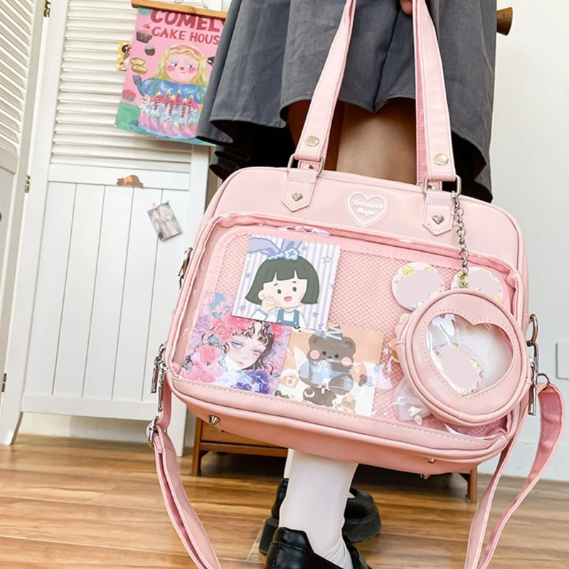 Ita Bag Shoulder Bags with Coin Purse Women Harajuku Japanese Transparent JK Large Capacity Girls Tote Crossbody Ita Bag