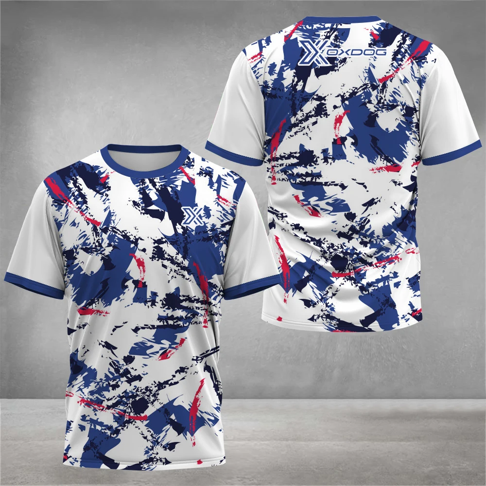 

Men's Padel Tennis Clothing Quick Dry Badminton Training Short Sleeve Tee Summer Breathable Sports T-Shirt New Loose Fitness Top