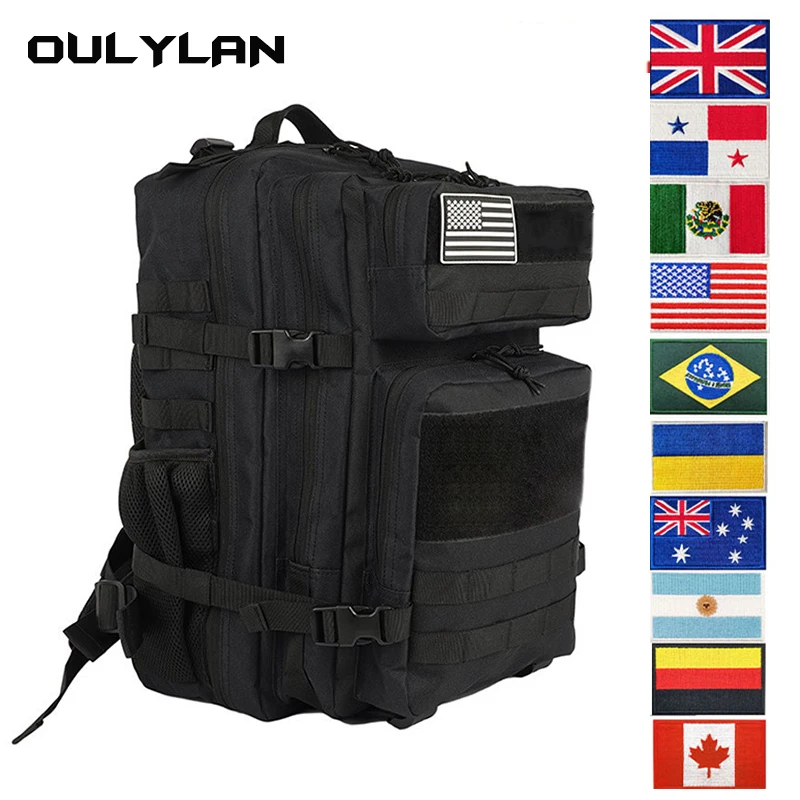 

25L/45L Military Tactical Backpack for Men Women Red Pink Camping Hiking Hunting Accessories 3P Army Molle Rucksacks Assault Bag