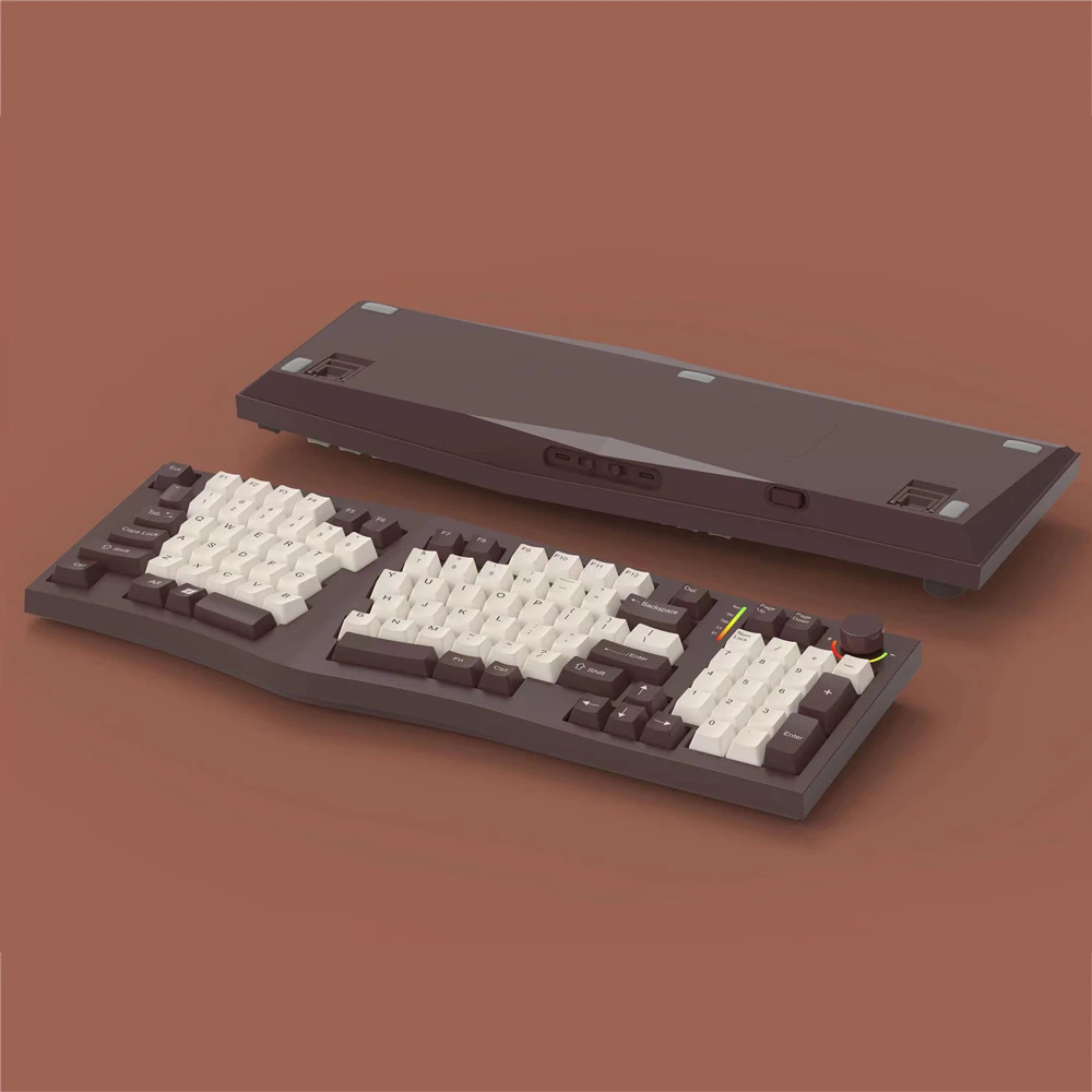 Беспроводная клавиатура FEKER Alice98 с механической клавиатурой, 3 режима, эргономичный переключатель Hot-Swap, RGB прокладка, Южная подсветка, 8000 мА, Kallh Switch