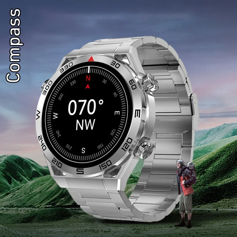 

Смарт-часы мужские с компасом, GPS, Bluetooth